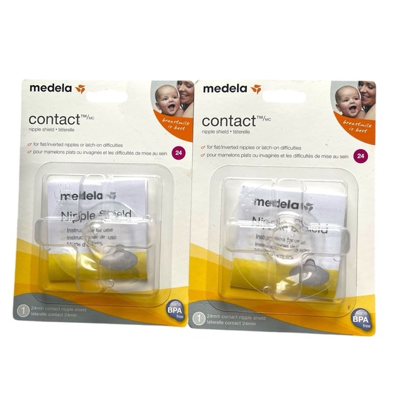 001 Medela Contact Nipple Shield 24mm - Set of Two - Picture 2 of 6